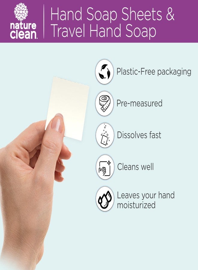 Nature Clean travel hand soap sheets for traveling - non-toxic, hypoallergenic, mini biodegradable paper soap sheets for travel, dissolvable portable soap for camping essentials refill - 80 units - Image 4